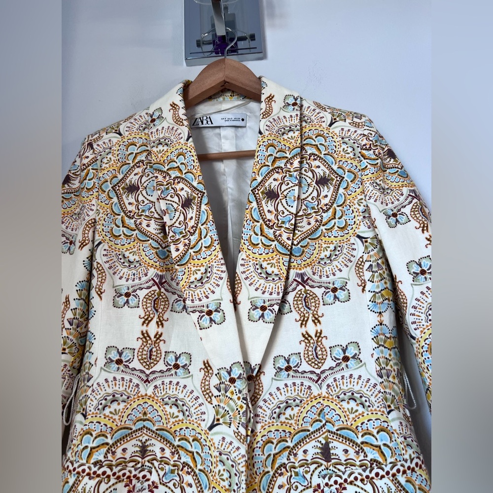 Zara Multicolor Patterned Jacket size S - image 5